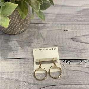 T Tahari Hanging  Costume Earrings